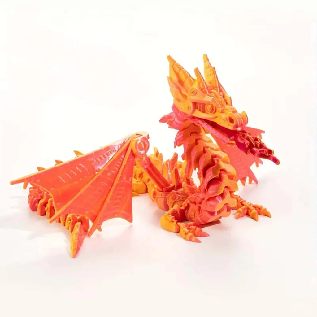 Mini 3D Fire-Breathing Mechanical Dragon Custom Logo Printed Plastic Rods Promotional Toys for Kids