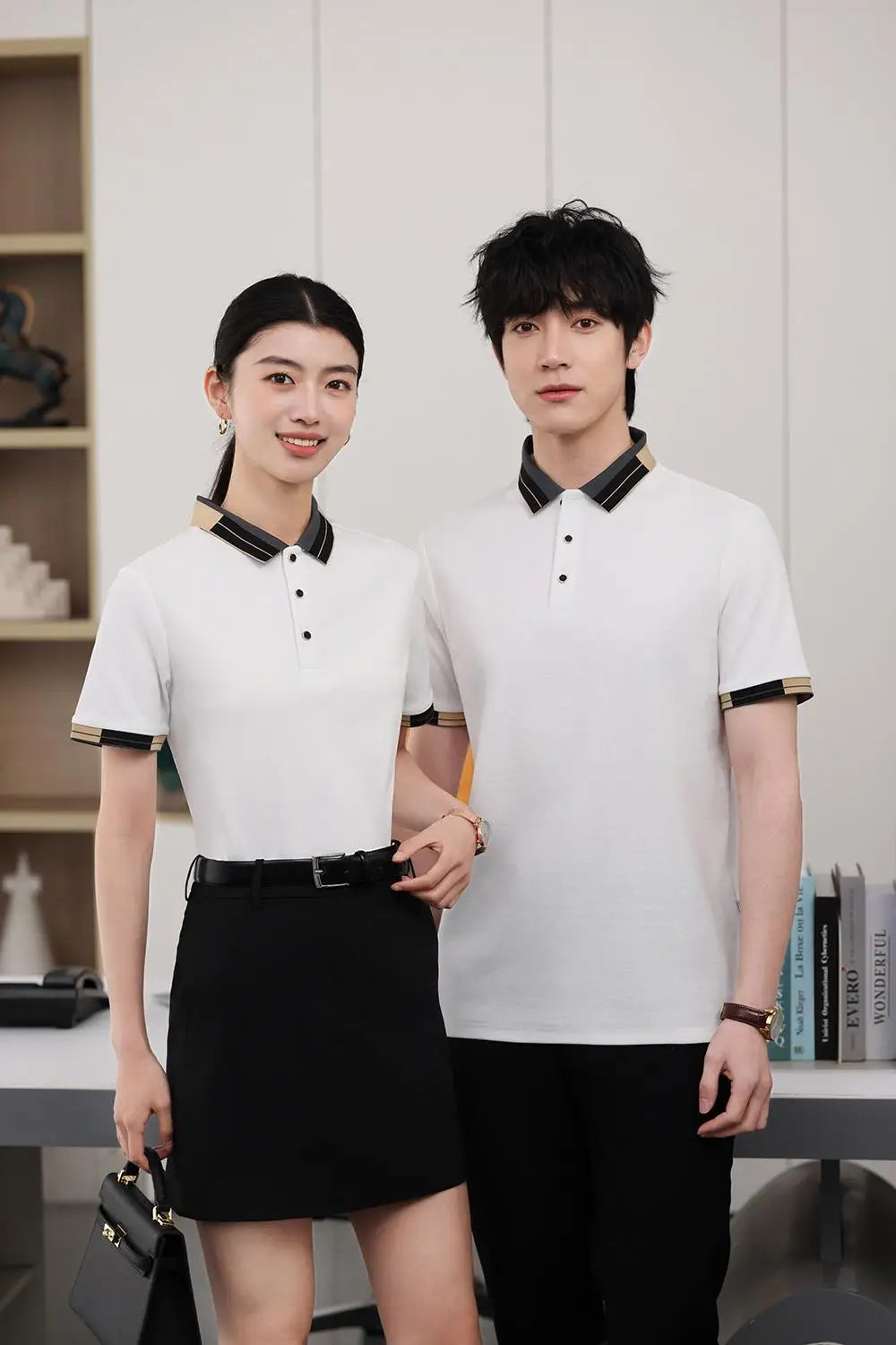 The Custom logo T Shirt Men and Women Polo Tshirt Fashion Mens Clothes Polo T-shirts  LS-S6106