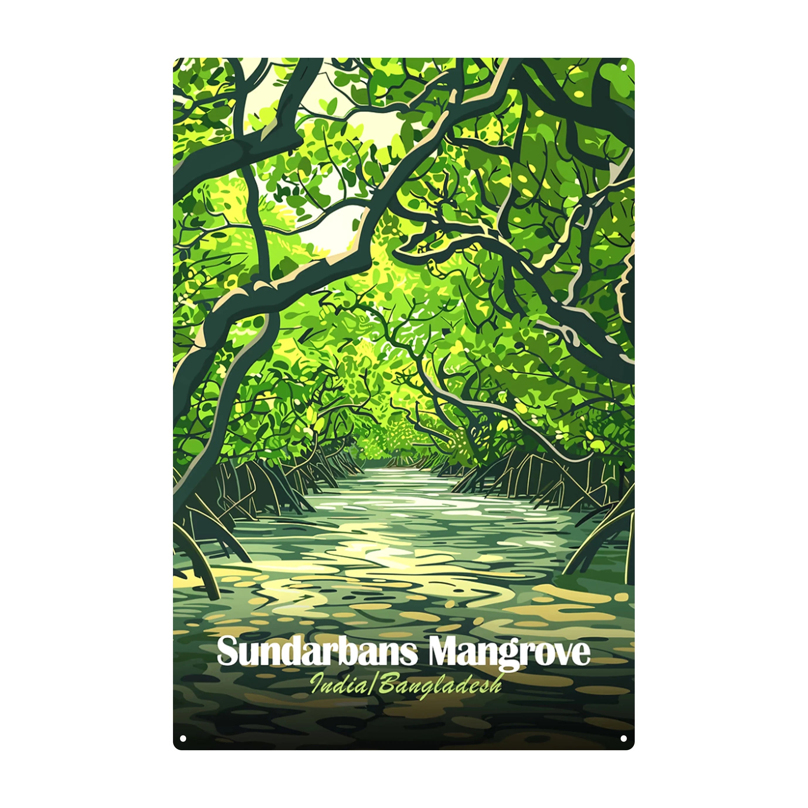 2025 Custom Retro Home Decorative Metal Sign Wholesale Tin Poster UV Printed India Scenic Spot Wall Decor From Home