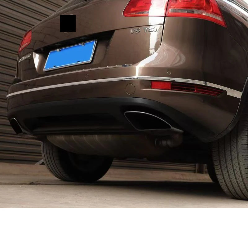 car rear bumper trims for vw Volkswagen Touareg 2010 2011 2012 2013 2014 2015 auto kits upgrade accessories exterior chrome