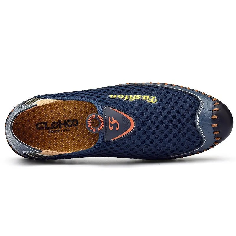 Men's Loafers Shoes Penny Loafer Flats Walking Shoes Outdoor Low-top Slip on Air Mesh Handmade  Light Weight Summer Breathable - Free Item.