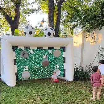 Outdoor Commercial PVC Inflatable Football Goal Post Inflatable Soccer Goal for Rent Inflatable Football Target Shootout Game