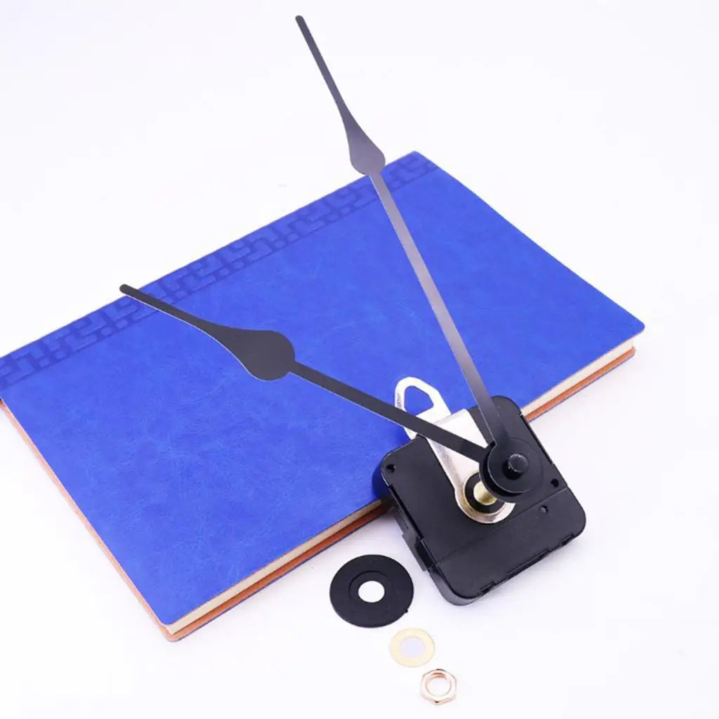 Modern DIY Quartz Clock Mechanism Movement with Long Black Hands 175mm Wall Clock for Parties Battery Powered