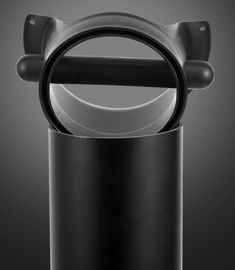 Commercial Floor Standing Barista Style Absorbent Knockbox with Removable Non-Slip Base, Coffee Grind Collection Dump Bin