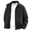 Double-sided Wear Jacket for Men with Fleece Lining, Warm Stand-up Collar, Outdoor Windproof and Waterproof Men's Top