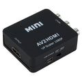 Mini RCA Composite CVBS AV for HDMI Video Audio Converter Adapter PAL/NTSC USB Charge Cable for PC Xbox PS4 TV Vh - Free Items Weekend