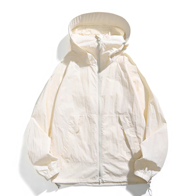 Sunscreen Jacket for Men and Women Couple's Style Ice Silk Quick-Drying Skin Jacket