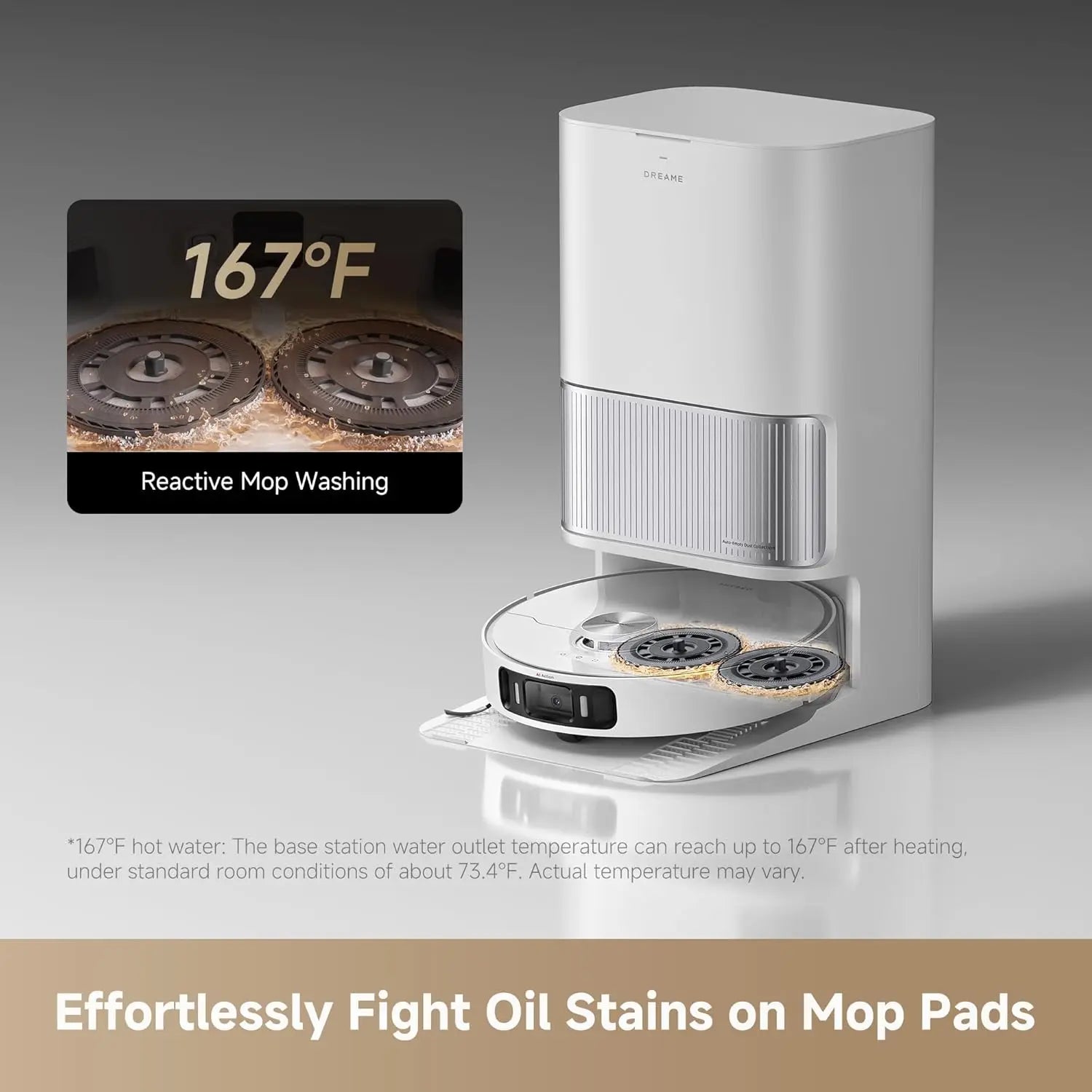 Dreame L10s Pro Ultra Heat Robot Vacuum Cleaner Mop with Wet & Dry Function RV Use 167F Hot Water Auto Refill