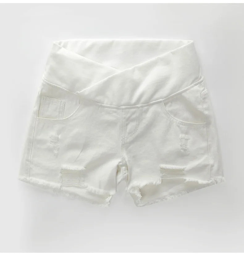 2024 Pregnant Women's Shorts Summer Wear Low-waisted Denim Shorts Summer Wear New Spring Loose Pants for Pregnant Women Clothes