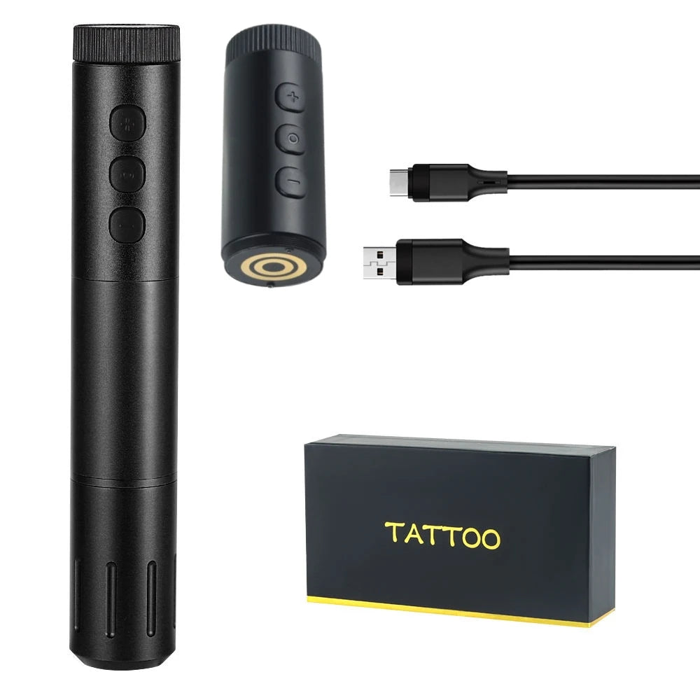 XNET Portable Wireless Tattoo Pen Machine with Double Battery for Beginners Permanent Makeup Eyebrow Scalp Small Body Tattoo