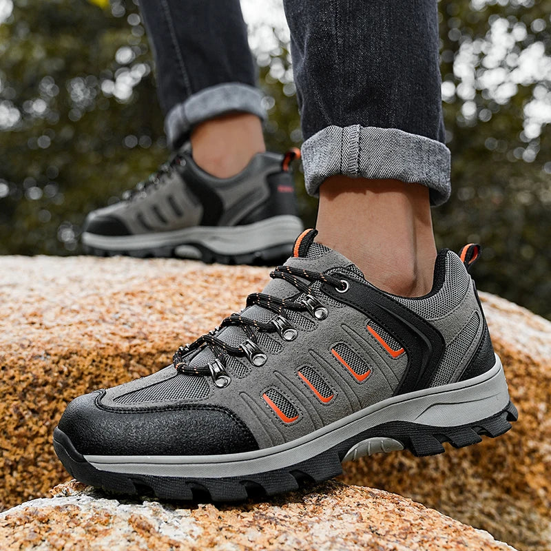 Hiking Shoes Men Low Cut Mountaineering Outdoor Sneakers Athletic Trekking Breathable Cleated Climbing Wholesale Shoes