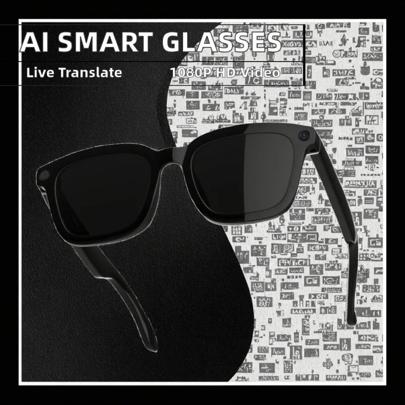 Latest New Technology Customized AI Camera Sunglasses Smart TWS Headset with Video & Picture Recording Functionality Wholesale