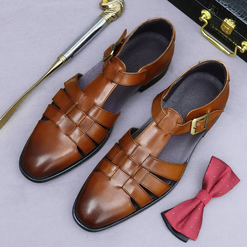 New luxury casual business shoes for men  shoes made of cowhide size 37-46 formal dress shoes