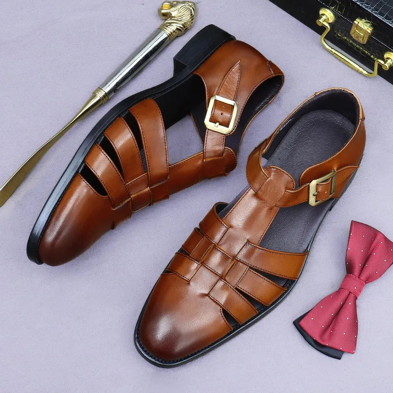 New luxury casual business shoes for men  shoes made of cowhide size 37-46 formal dress shoes