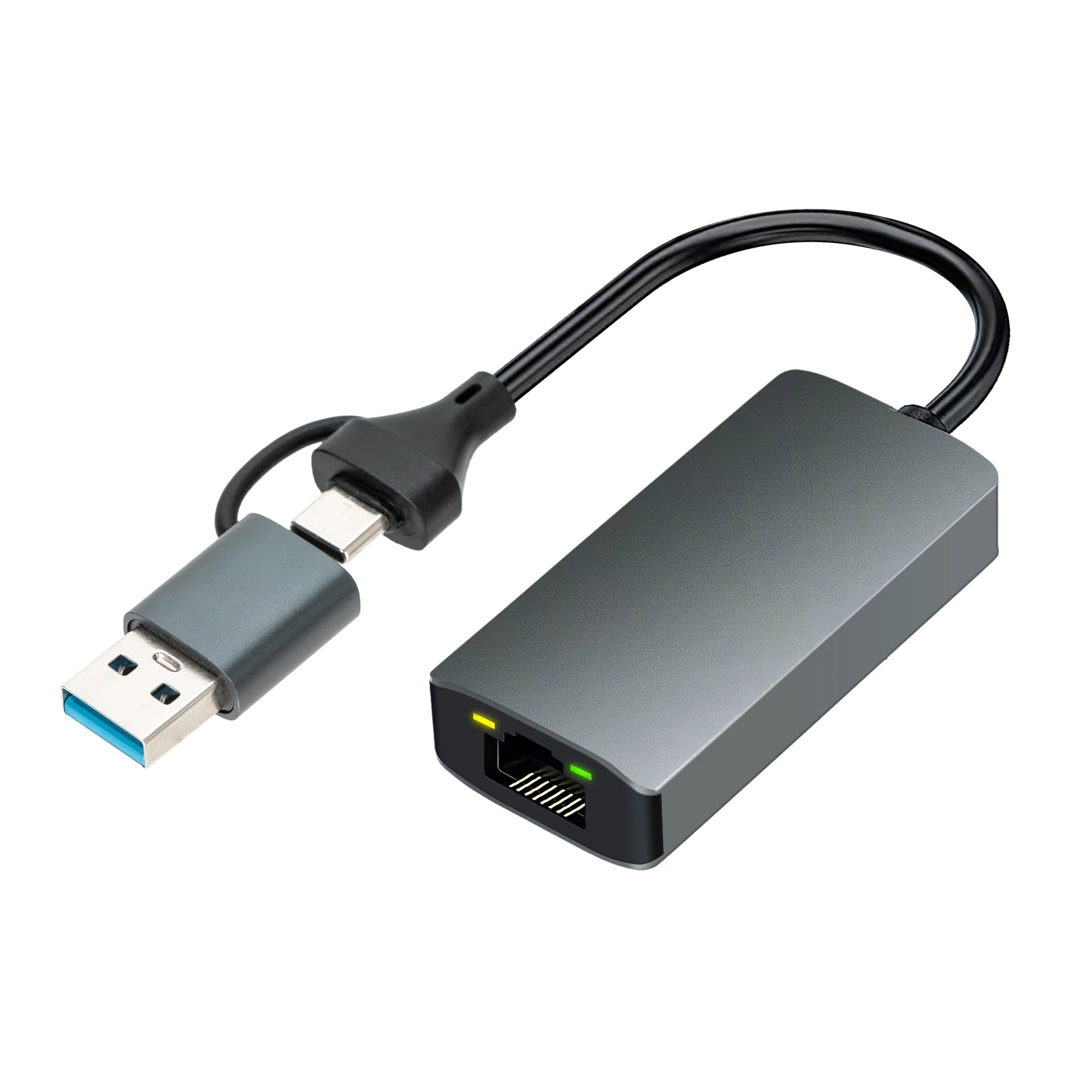 USB 3.0 Gigabit LAN Network Adapter External Wired Interface Ethernet Adapter for Laptop Type C Network Cards
