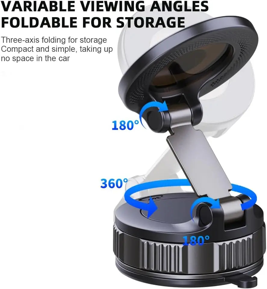 New Magnetic Suction Phone Holders for Your Car, 360°Adjustable Magnetic Car Phone HolderSuction Cup Phone Mount