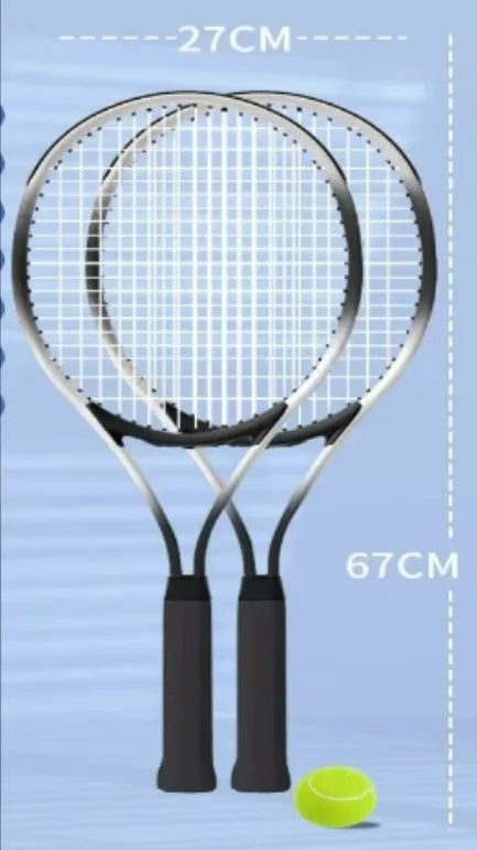 Professional Portable Aluminum Alloy Nylon Sports Racket Designed for College PE Classes in Tennis and Badminton