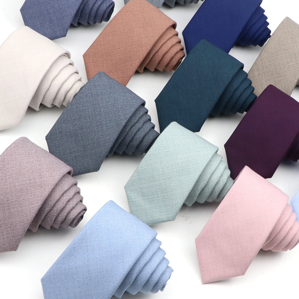 Fashion Neckties Classic Men's Slik Polyester Solid Color Tie For Business Party Wedding Suit Shirt Skinny Neck Ties Accessory - Free Item.