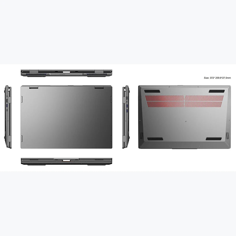 New Powered Triple Screen Laptop Intel Core I7 12-Core 16" Inch Win11 64GB RAM 1TB SSD Business Laptop Metal Body Dual Fan