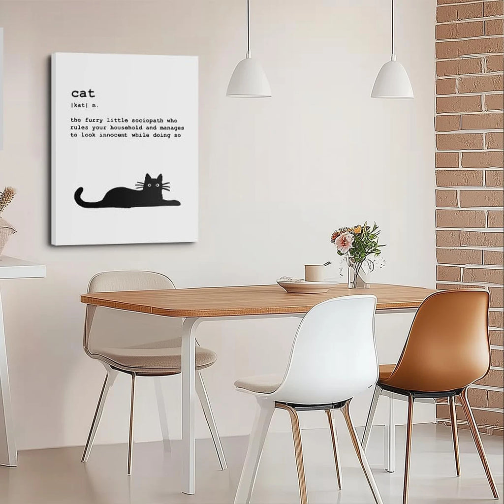 Description of Cats Poster Core, Bedroom, Living Room and Entrance Hall Painting With Pine Wood Inner Frame. OEM/ODM Service