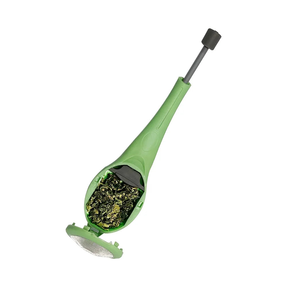 Hot Selling Plastic Tea Infuser Strainer with Silicon Built-in Plunger