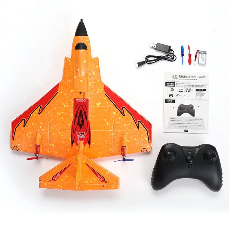Mini X320 320mm Wingspan EPP Mini RC Airplane RTF 2.4Ghz GYRO J11 Park Plane with Remote Controller LED Battery