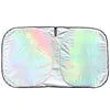 Summer Car Front Windshield Sun Shade Polyester Durable Laser Reflective UV Protection Lowering Car Interior Temperatures