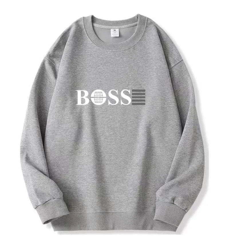 Wholesale High Quality Custom LOGO Lightweight Spandex/Cotton Outdoor Exercise Crew Neck Sweatshirt Casual Solid Sweatshirt