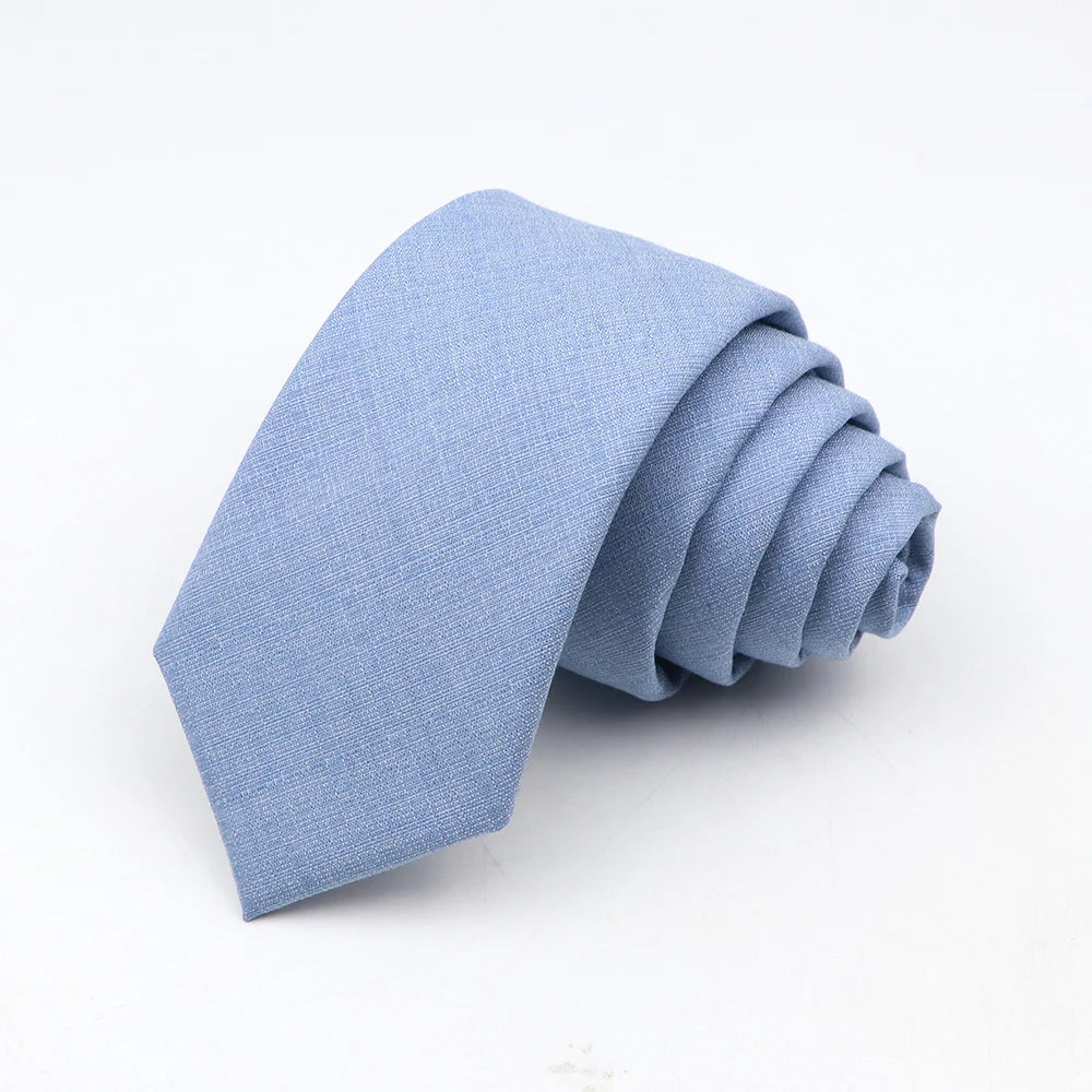 Fashion Neckties Classic Men's Slik Polyester Solid Color Tie For Business Party Wedding Suit Shirt Skinny Neck Ties Accessory - Free Item.