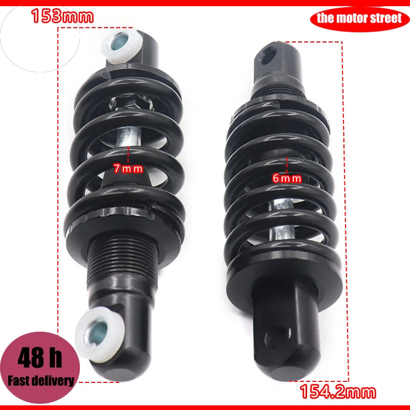 125 8mm Scooter Rear Shock Absorber Black Spring style for China Small Little Citycoco Electric