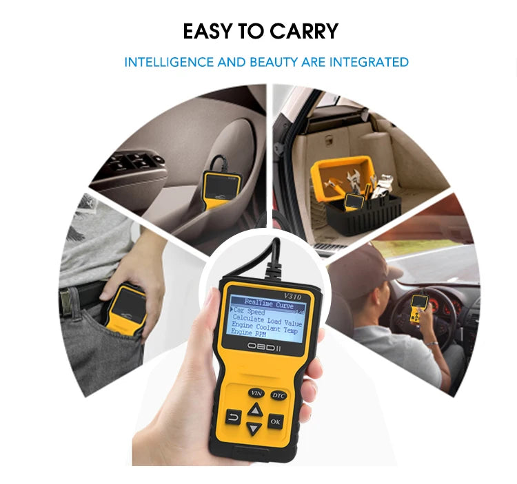 V310 OBDii Scan Elm327 OBD 2 Automotive Scanners Code Reader OBD2 Scanner Car Diagnostic Tool