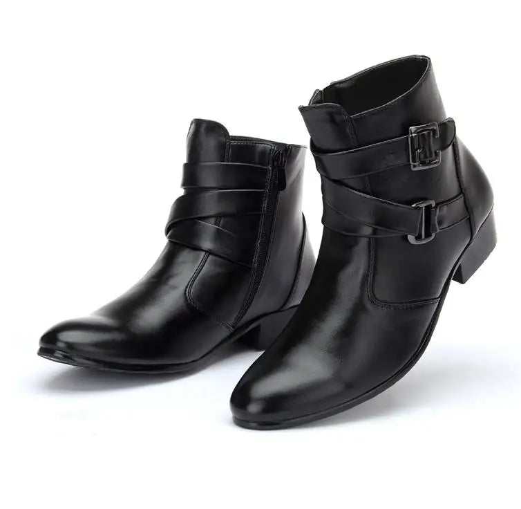 Men Boots  Fashion Microfiber Leather Fur Boots Winter Nubuck Leather Warm Men Shoes Outdoor boots