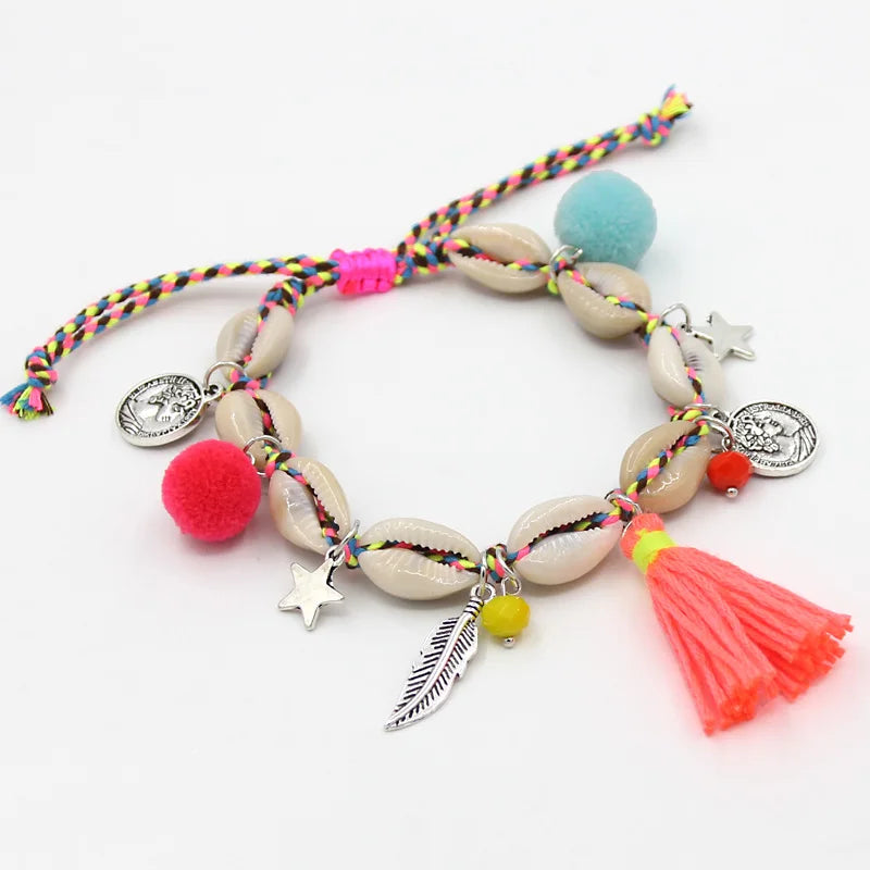 Anklets for Women Handmade Boho Jewelry Summer Beach Barefoot Sandals Bracelet anklet on the leg Female Ankle Strap - Free Item.