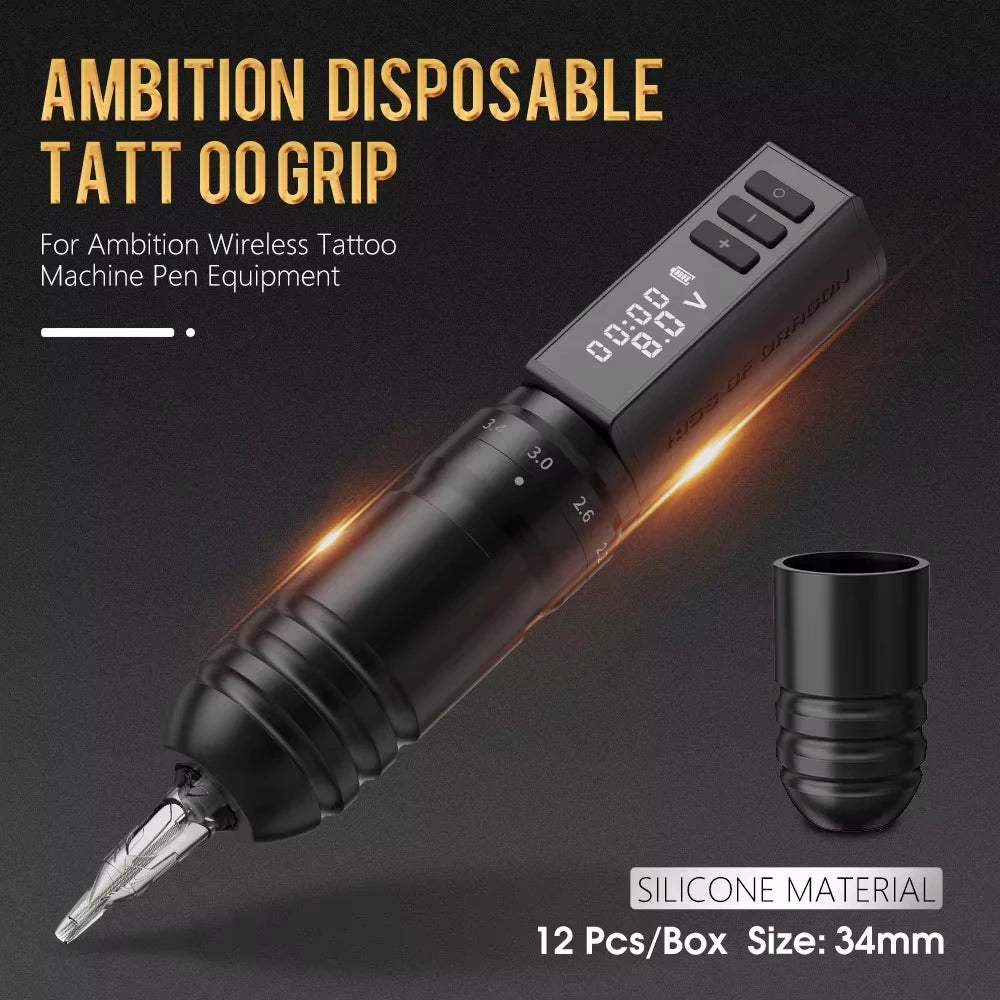 XNET 2.2-4.2mm Adjustable Stroke Professional Tattoo Gun Set Wireless Tattoo Pen Machine Complete Full Kit Set for Artists