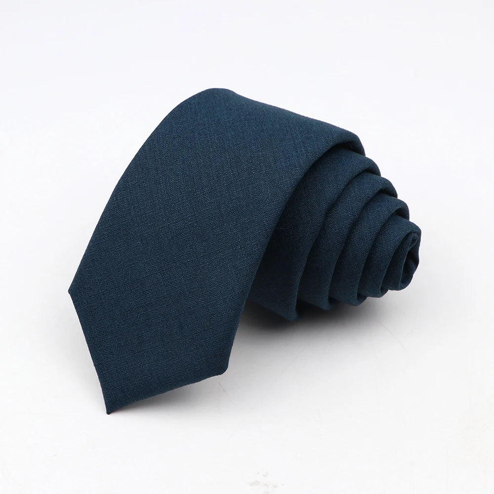 Fashion Neckties Classic Men's Slik Polyester Solid Color Tie For Business Party Wedding Suit Shirt Skinny Neck Ties Accessory - Free Item.