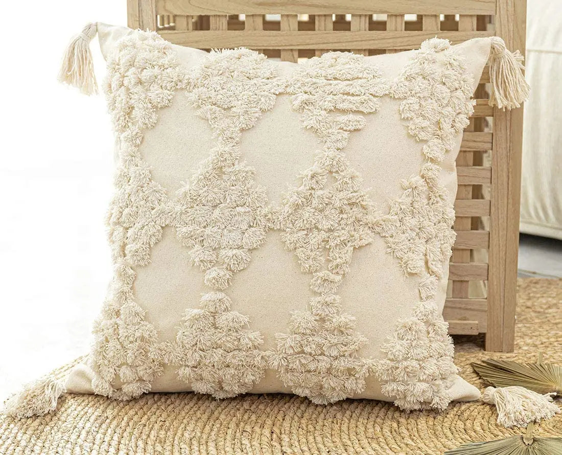 45 * 45/30 * 50cm Moroccan Bohemian Plucked Nordic Style Pillowcase Hotel Home Living Room Sofa Cushion Cover