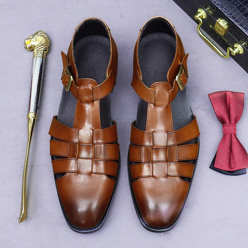 New luxury casual business shoes for men  shoes made of cowhide size 37-46 formal dress shoes