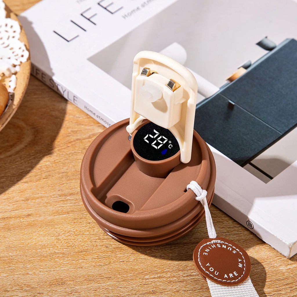 Wholesale Best Price 420 ML Stainless Steel Thermos with Smart LED Custom Logo Coffee Mug Gift Set Low MOQ Stock