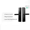 Mihome  Fingerprint WiFi Smart Lock Aluminum Alloy Wood Door for Apartments Hotels and Homes