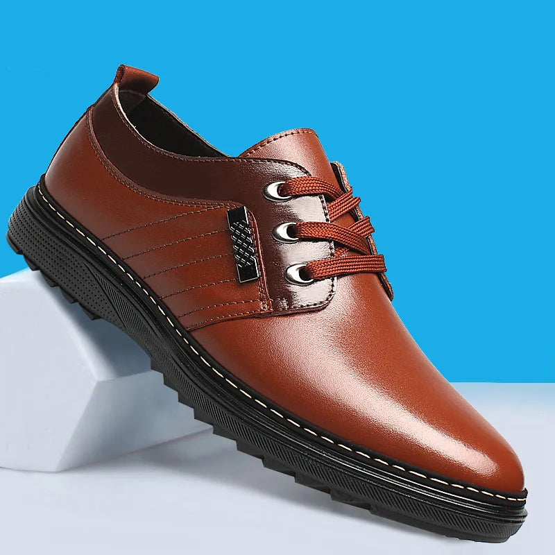 Big size fashion Mens brogue shoes wedding Business dress Nightclubs oxfords Breathable Working lace up shoes 2021 new