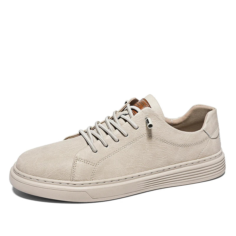 Men's Skateboarding Shoes Loafers Sneakers Skate Shoes Lace up Leather Low-top Slip on Flats Loafer Retro Handmade Light Weight