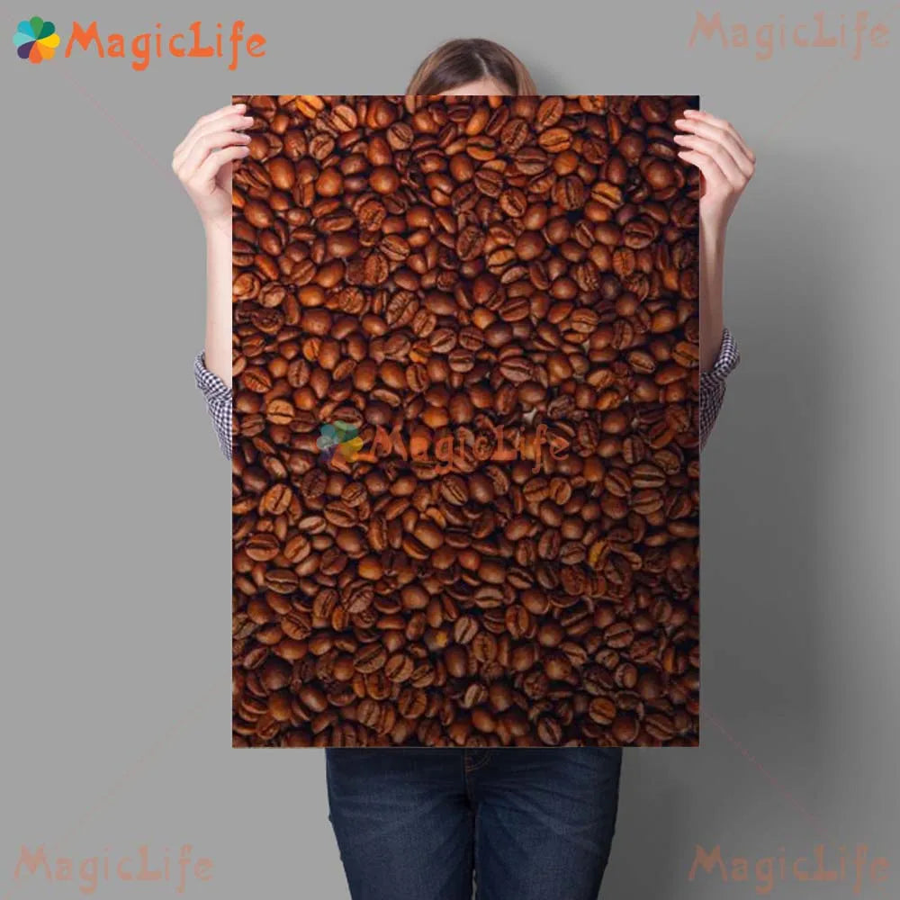 Coffee Beans Cafe Shop Photos Posters Wall Pictures For Living Room Decor Nordic Poster Wall Art Canvas Painting Unframed