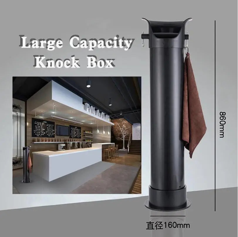 Coffee Knock Box Espresso Anti-splash Dregs ABS Large Capacity Deep Bowl Design Waste Bin for Barista Cafe Accessories