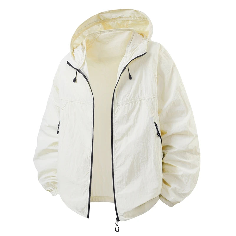 Oem Wholesale Custom Summer Thin Outdoor Casual Jackets Running Hooded Windbreaker Unisex Jacket