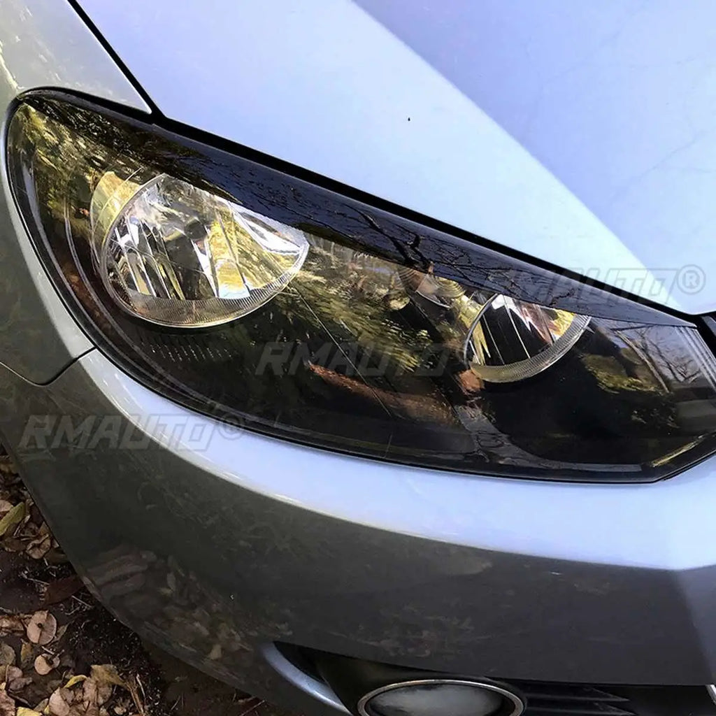 2Pcs/lot Headlights Eyebrow Eyelids ABS Chrome Trim Cover for VW Golf MK6 GTI R 2008 2009 2010 2011-2013 Also for GTI GTR GTD