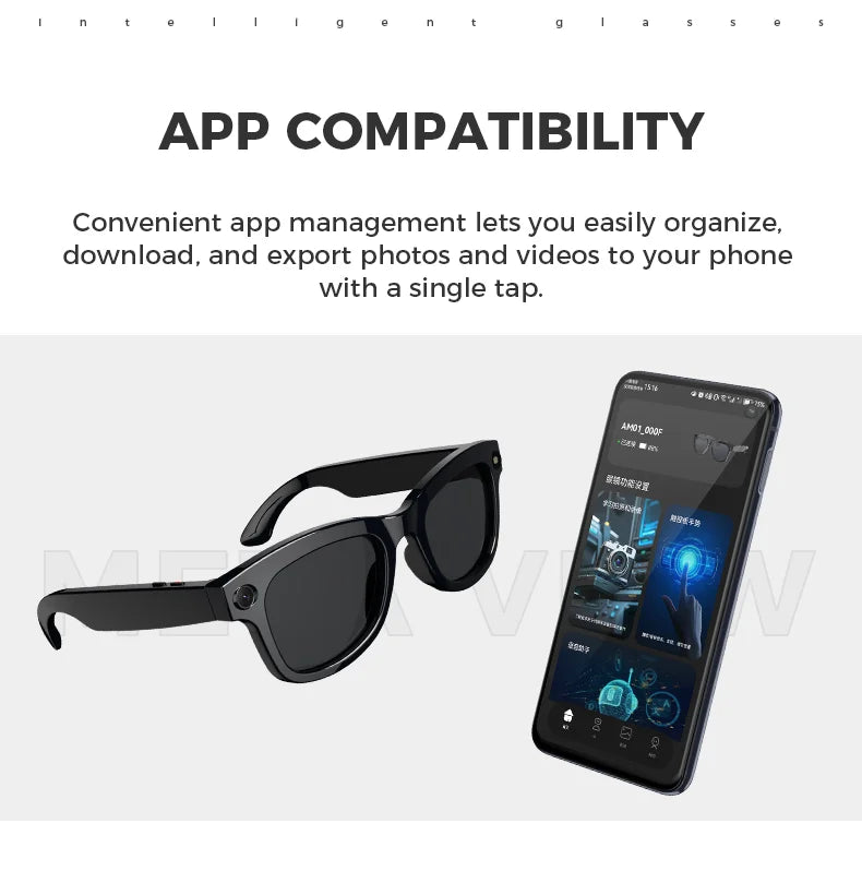 M01Pro Smart Glasses 8MP 4K Camera Translation WIFI Chatgpt AI Voice Assistant Sunglasses Smart Wearable Headset 2025