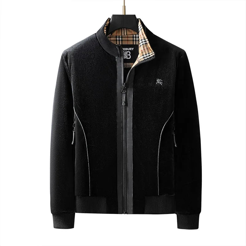 Thickened Jacket Printed Thick Velvet Winter Clothes for Men Coat Winter Jacket Men