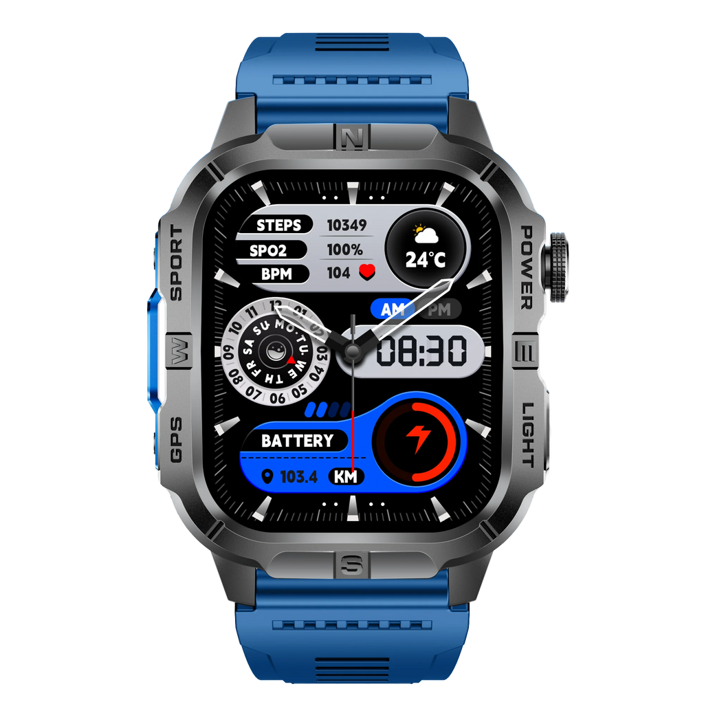 2025 New Design Stainless Steel Build Smart Watch Health Monitoring Multiple Sports Modes Wireless Call Unisex