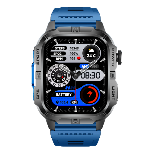 2025 New Design Stainless Steel Build Smart Watch Health Monitoring Multiple Sports Modes Wireless Call Unisex