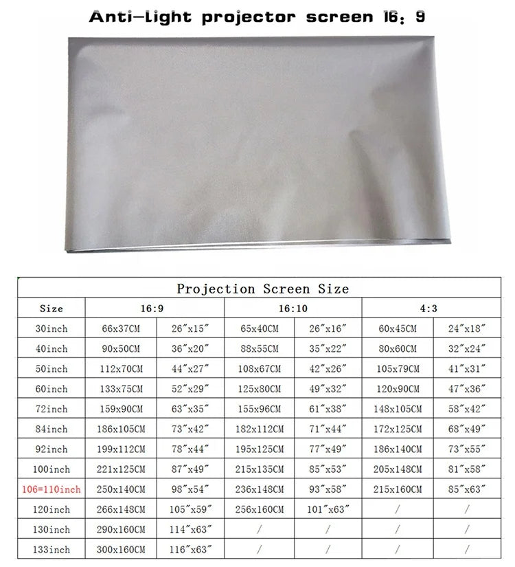 Wholesale Customize Anti-light High Gain Alr Projection Screen for  Outdoor Inflatable Cinema Movie Projector